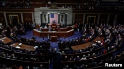 Obraćanje Kevina Mekartija nakon što je izabran za predsjedavajućeg Predstavničkog doma (Reuters)