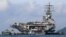 美國海軍羅納德·里根號航空母艦抵達越南峴港。 (2023年於6月25日）