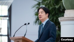 中国《反分裂国家法》实施20年前夕，台湾总统赖清德首次在官方场合明确将中国定义为“境外敌对势力”。(取自台湾总统府)