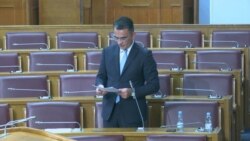 Arhiv - Crnogorski ministar pravde Vladimir Leposavić govori u Skupštini Crne Gore (Foto: rtcg.me)