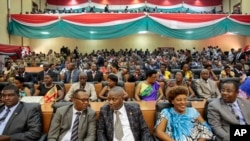 Le Parlement burundais lors de la cérémonie de Pierre Nkurunziza à Bujumbura, Burundi, le 20 août 2015.