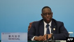 Le président sénégalais Macky Sall à Beijing le 4 septembre 2018.