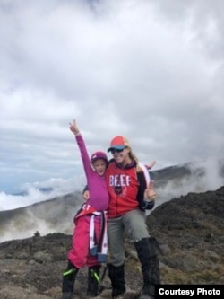 Montannah Kenney, 7, of Texas and her mother, Hollie, climbed Mt. Kilimanjaro in Tanzania. (Photo courtesy of Hollie Kenney)