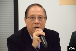 港大校友關注組成員楊森。(美國之音湯惠芸)