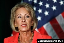 Education Secretary Betsy DeVos.