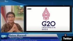 Menlu RI Retno Marsudi. Untuk pertama kalinya Indonesia akan memegang Presidensi G20. (Twitter/@setkabgoid)