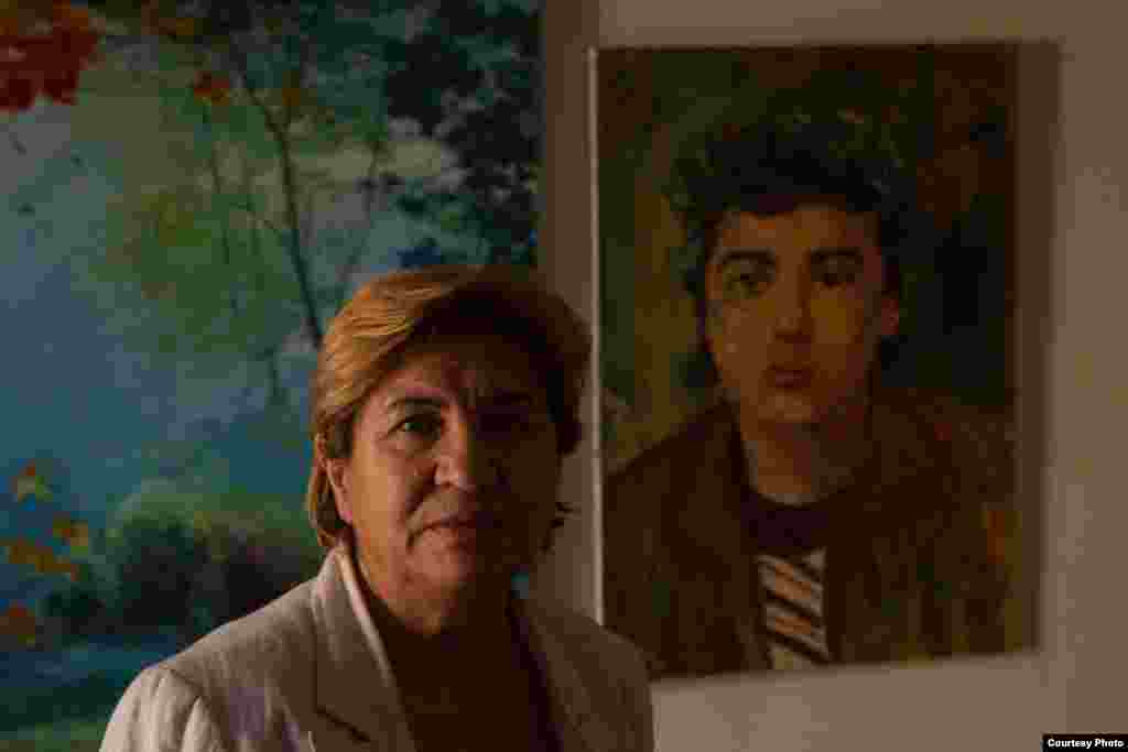 Mariam Saidi, who lives in Beirut, Lebanon, has been painting and sculpting images of her son Maher since his disappearance in1982. (John Owens)