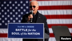 Bajden na mitingu u Mičigenu