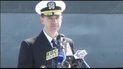 美国航空母舰卡尔·文森号抵达韩国参加军演