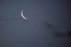 A photo of the moon before dawn, Dec. 11, 2020, just two days before a moonless night and the biggest meteor shower of the Year. (Photo: Diaa Bekheet)