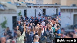 دیدار گدئون سعار از بیمارستان سوروکا پس از حمله موشکی جمهوری اسلامی (۲۹ خرداد ۱۴۰۴)