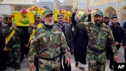 تشییع جنازه چند ستیزه جوی عضو گروه نجبا در نجف - عراق