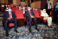 Waziri wa Mambo ya Nje wa Ethiopia Demeke Mekonnen, Waziri wa Mambo ya Nje wa Misri Sameh Shoukry, na Waziri wa Mambo ya Nje wa SudanAsma Mohamed Abdalla walipokutana Kinshasa, Jamhuri ya Kidemokrasia ya Congo.