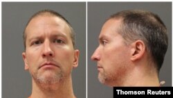 El ex oficial de policía de Minneapolis, Derek Chauvin, en una fotografía su consignación en el centro de detención Ramsey en St. Paul, Minnesota. 