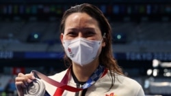 香港選手何詩蓓奪得女子200米自由泳奧運銀牌