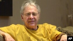 FILE - Chuck Barris, the man behind TV's "The Dating Game," died at age 87, Dec. 20, 2002. Barris, the madcap producer of "The Gong Show" and "The Dating Game," died of natural causes at his home in Palisades, N.Y., March 21, 2017.