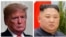 From left, U.S. President Donald Trump and North Korean leader Kim Jong Un.