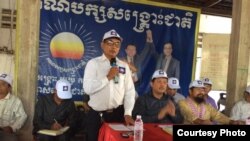 San Soeurng, 59, CNRP head in Kampong Cham province, who is also on the government’s list, said the lawsuit violated his right to political freedoms. “I have not done anything wrong, with the constitution or other laws,” he said. (Courtesy photo)