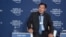 Cambodia’s Prime Minister Hun Sen talks to local and international media in a press conference in World Economic Forum on ASEAN, Phnom Penh, Cambodia, Thursday May 11, 2017. (Khan Sokummono/ VOA Khmer) 