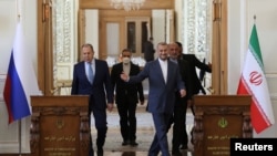 کنفرانس خبری وزرای خارجه ایران و روسیه