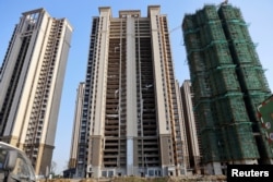 恆大集團在江蘇省蘇州太倉的一個建築工地（2021年9月23日）