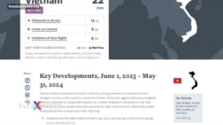 Freedom House: Việt Nam tiếp tục siết không gian mạng