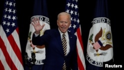 El presidente Joe Biden durante su primera visita como mandatario a la sede del Departamento de Estado de EE. UU. en Washington DC, el 4 de febrero de 2021.