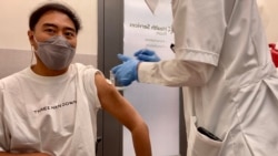 Jakkrit Yompayorm received his first dose of the Pfizer vaccine in Virginia. (By Jakkrit Yompayorm)