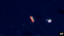 تصویر ماهواره‌ای از نفتکش سوئز راجان