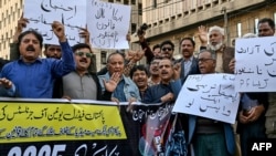 د پيکا قانون په ضد په ټول پاکستان کې د صحافتي تنظیمونو لخوا مظاهرې روانې دي