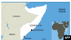 A map of Somalia.