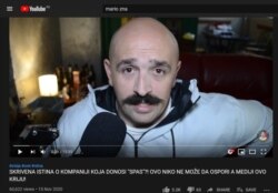 Youtube screenshot from Mario Zna channel in Serbia