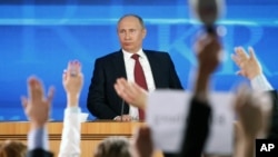 Prezident Putin bilan matbuot anjumani, Moskva, 20-dekabr, 2012