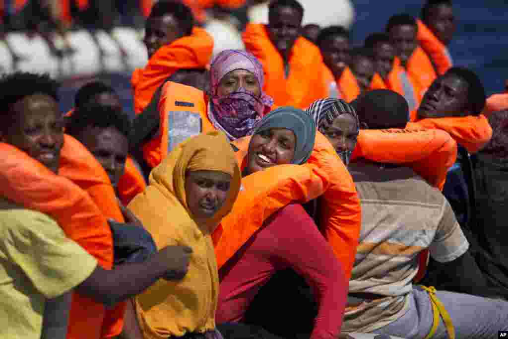 An ceto 'yan gudun hijira fiye da dubu shida da dari biyar yawancin su 'yan kasar Eritrea ne.&nbsp;AGUSTA 30, 2016