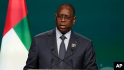 Rais Macky Sall wa Senegal akizungumza kwenye mkutano wa COP28.