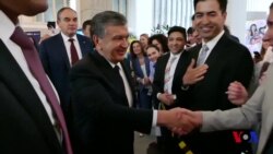 Mirziyoyevning Jahon bankida o'zbekistonliklar bilan uchrashuvi