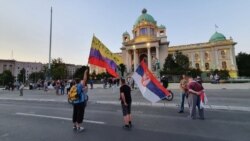 Serbia, Belgrade, National Assembly of Serbia from the back