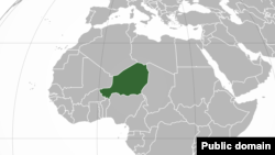 نقشه کشور نیجر در قاره آفریقا
