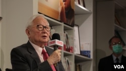 资料照：全球晶圆代工龙头台积电的创办人张忠谋 （美国之音李玟仪拍摄）