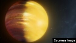 An artist's impression of exoplanet HAT-P-7b. (University of Warwick)