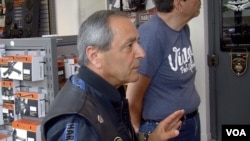 Bastille Harley group Vice President Patrick Sarfati believes motorcycling fans will be willing to pay the higher price that results from European Union tariffs. (L. Bryant/VOA)