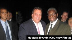Imom Mustafo El-Amin Nyu-Jersi gubernatori Kris Kristi bilan