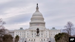 美國國會大廈。