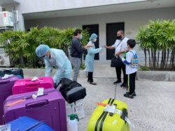 Patong Bay Hill staff greet their first Phuket Sandbox program guests (Photo Credit:Patong Bay Hill)
