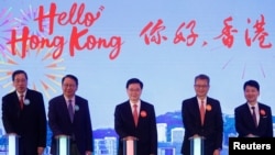 Hong Kong Chief Executive John Lee attends "Hello Hong Kong" campaign to promote city tourism in Hong Kong