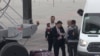 A still image taken from a video shows German Islamic State detainees, being deported back to Germany, boarding a plane at Istanbul International Airport, Nov. 14, 2019.
