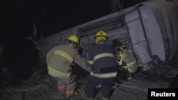 Basi lililoanguka Mexico