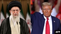 دونالد ترمپ، رییس جمهور امریکا و آیت‌الله علی خامنه‌ای، رهبر ایران