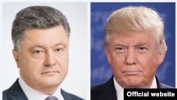 Президент України Петро Порошенко та Президент США Дональд Трамп 