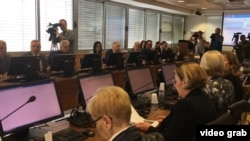 Članovi VSTV-a na vanrednoj sjednici podržali predsjednika Tegletiju, 23. maj 2019.